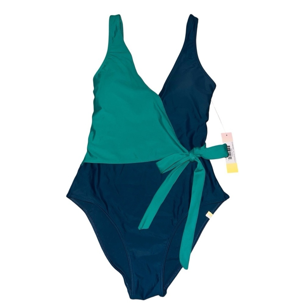 NWT Summersalt The Perfect Wrap One-Piece Swimsuit Seaglass Seaweed Size 4
